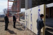 В спорткомплексе станицы Тбилисской приступили к монтажу стеновых панелей