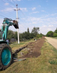 В Ловлинской по переулку Комсомольскому завершается строительство водопровода