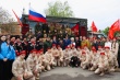 В Тбилисском районе прошёл традиционный парад у Дома ветерана Алексея Григорьевича Демьяновского