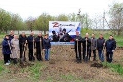 В Тбилисском районе заложили аллею в поддержку российских военнослужащих