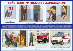 Отдел надзорной деятельности и профилактической работы Тбилисского района напоминает основные правила поведения при пожаре в жилом доме