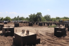 В Тбилисском районе продолжается строительство стадиона и центра единоборств