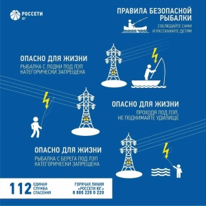 Энергетики #РоссетиЮг напоминают о ПРАВИЛАХ ЭЛЕКТРОБЕЗОПАСНОСТИ во время рыбалки