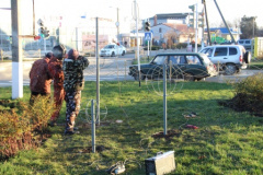 В Тбилисской улицу Новую украсили светящиеся шары