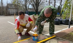 Тбилисские полицейские провели собственный субботник