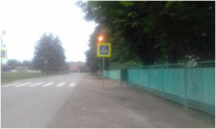 В Ловлинской возле школы установили светофоры