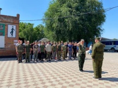 В Тбилисском районе студенты прошли военно-полевые сборы