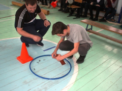 В пятой школе прошли соревнования «А ну-ка, парни»