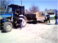 В Ловлинской прогрейдировали дорогу