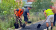 Начались работы по укладке асфальта на новом тротуаре по улице Красной х. Северин