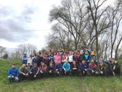 В Тбилисском районе во рамках Всекубанского субботника убрали более 140 м2 территории 