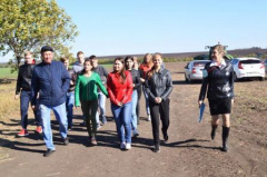 Учащиеся марьинской школы побывали на экскурсии на полигоне сельхозтехники