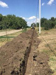 В хуторе Песчаном меняют водопровод по улице Мира