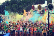 День молодежи в Тбилисском районе отметили фестивалем красок и музыки