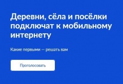 Стартовало всероссийское голосование: выбирайте населённый пункт для подключения к высокоскоростному Интернету