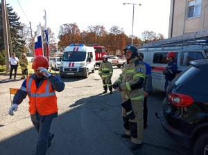 Службы экстренного реагирования Тбилисского района провели учение