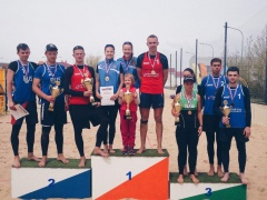 Сестры Макрогузовы из Тбилисского района победили в краевом чемпионате по пляжному волейболу