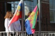 В школах Тбилисского района торжественно подняли флаги России, Кубани и исполнили гимны