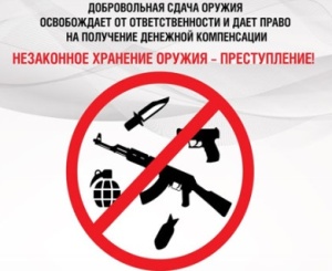 Уважаемые жители Тбилисского района! Информируем вас о порядке добровольной сдачи незаконно хранящегося оружия