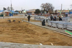 В Тбилисской в парке имени сотника Андрея Гречишкина создают цветочный фонтан