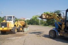 Работы по благоустройству продолжаются в районном центре