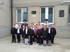 В Тбилисском районе открыли мемориальную доску в память о погибшем милиционере