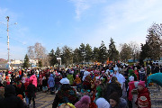 17 февраля 2018 года в Тбилисской на площади районного Дома культуры с размахом отметили Масленицу