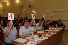 В Тбилисском районе соревновались веселые и находчивые