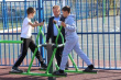 В Марьинском завершается строительство спортивно-игровой площадки