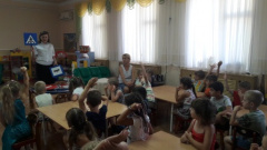 В двух детских садах Тбилисского района прошла всероссийская акция «Научи ребенка ПДД»