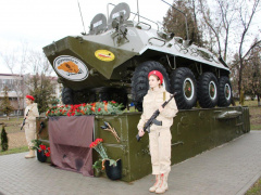 В Тбилисском районе открыли памятник участникам боевых действий в Афганистане