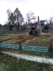 В хуторе Северокубанском привели в порядок территорию памятника