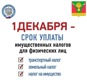 Срок уплаты налогов, взимаемых с физических лиц, истекает 1 декабря
