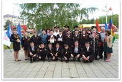 Смотр строя и песни, посвященный Дню Великой Победы состоялся в Тбилисском районе