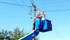 В Тбилисской на улице Красной частично заменили уличное освещение