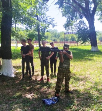 В Тбилисском районе студенты прошли военно-полевые сборы