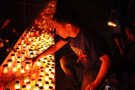 В Тбилисской прошла акция «Свеча памяти»