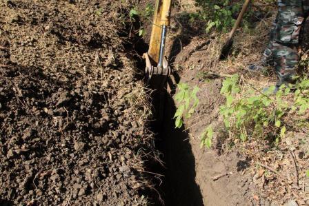 В хуторе Северин на улице Тургенева начали строить водопровод