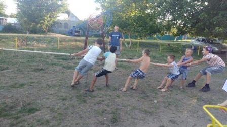В Геймановской дети поучаствовали в подвижных играх