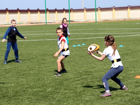 Фестиваль по тэг-регби прошел в Тбилисском районе