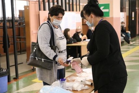 На выборах обеспечено соблюдение санитарно-эпидемиологических правил