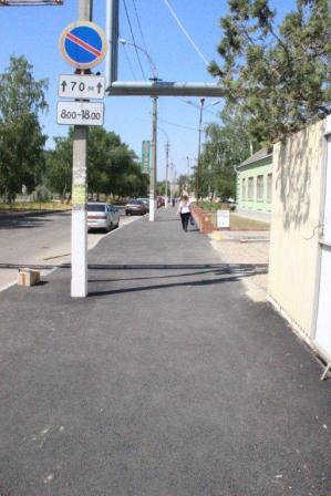 В Тбилисской отремонтировали тротуар по улице Красной