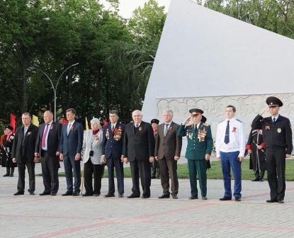 В станицу Динскую привезли Вечный огонь из Москвы 