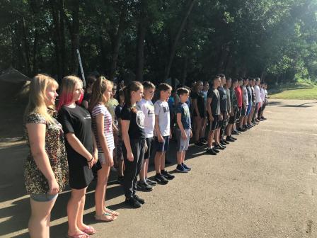 В «Ласточке» проходит военно-патриотическая смена