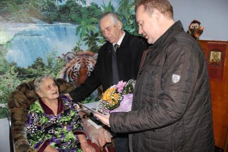 Ветеран из Тбилисского района отмечает 90-летие