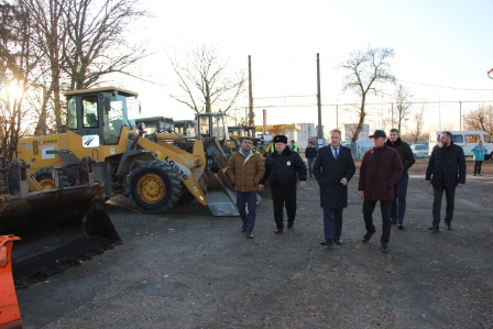 В Тбилисском районе проверили готовность снегоуборочной техники