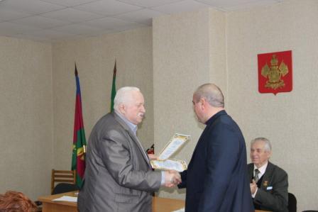 Глава Тбилисского района поздравил с наступающим Новым годом членов Совета ветеранов