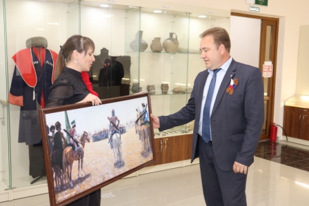 В музее Тбилисского района новый экспонат