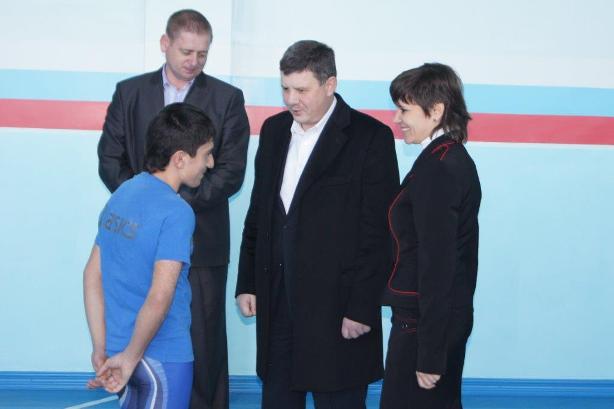 В спортзале школы №4