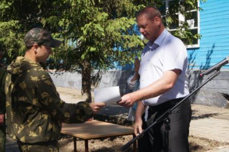 закрытие учебных сборов обучающихся 10 классов